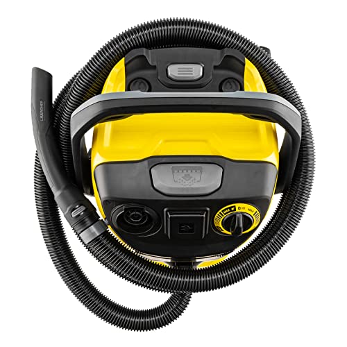 Kärcher - WD 5/P Multi-Purpose Wet-Dry Vacuum Cleaner - 6.6 Gallon - With Attachments – Blower Feature, Semi-Automatic Filter Cleaning, Space-Saving Karcher