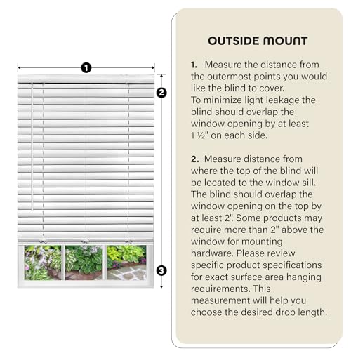 Achim Home Furnishing Cordless GII Luna 2" Slat Mahogany Venetian Window Blinds 29" W x 64" L PowerSellerUSA