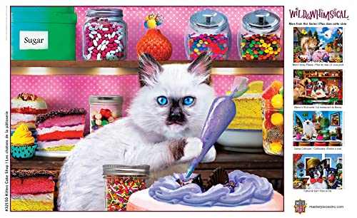 Masterpieces 300 Piece EZ Grip Jigsaw Puzzle - Kitten Cake Shop - 18"x24" Masterpieces