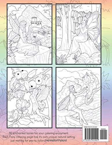 Enchanted Fairy World Coloring Book kids 8-12 and adults: Enchanted Fairy World Coloring Book girls and adults WoodArtSupply