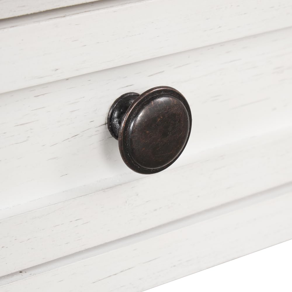 Yone jx je 36'' Farmhouse Pine Wood Console Table Entry Sofa Table with 4 Drawers & 1 Storage Shelf for Entryway Living Room Bedroom Hallway Kitchen Yone jx je