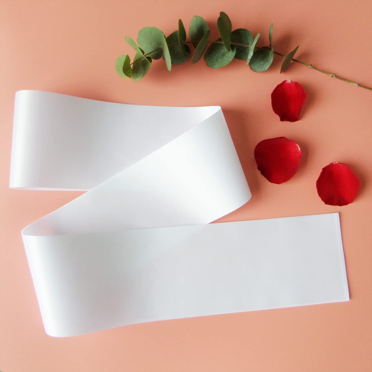 Docooniver 6pcs White Sashes Blank for Pageants,Senior Sashes 2024,Prom Queen Sashes Plain Satin Sashes Custom Personalized Sashes. Docooniver