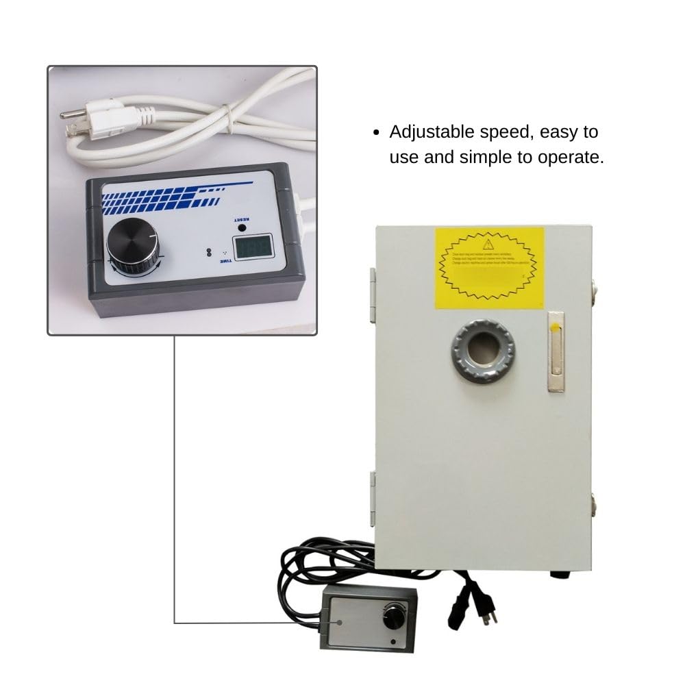 Yuland Dental Lab Grinding Vacuum Cleaner Single-Row Digital Dust Collector 110V 370W Silent Vacuum Dust Extractor for Laboratory (Q-3) Yuland