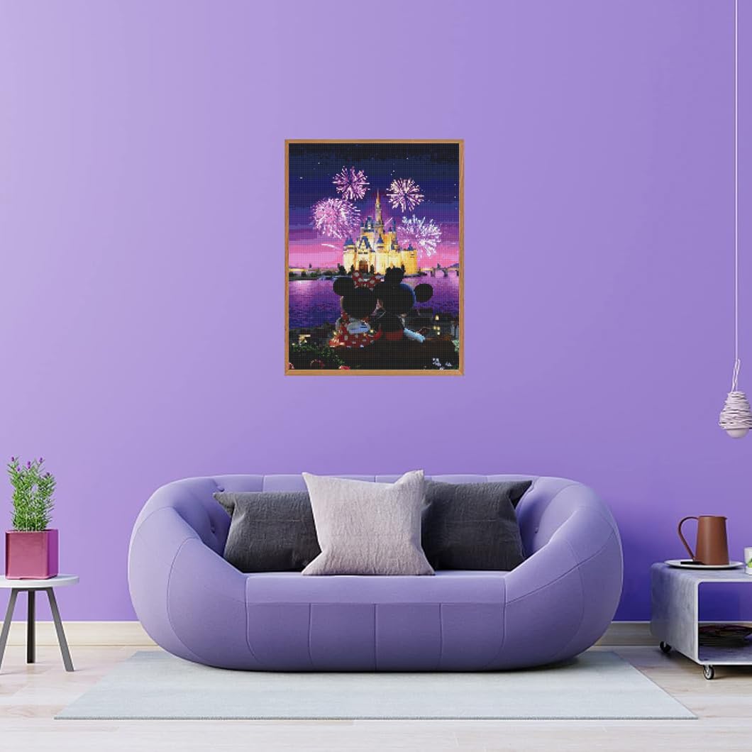 JAKI Diamond Painting Kits for Adults-Castle Diamond Art Kits for Adults,Gem Art Kits for Adults Pictures Arts Craft for Home Wall Decor (12x16inch) JAKI