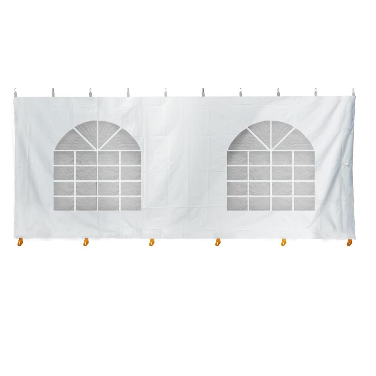 TentandTable Standard Cathedral Tent Sidewall, 9-Foot by 20-Foot, Waterproof Sidewalls for Commercial Party & Canopy Tents, UV Resistant & Removable, 14oz Translucent Vinyl, Tent Not Included TentandTable