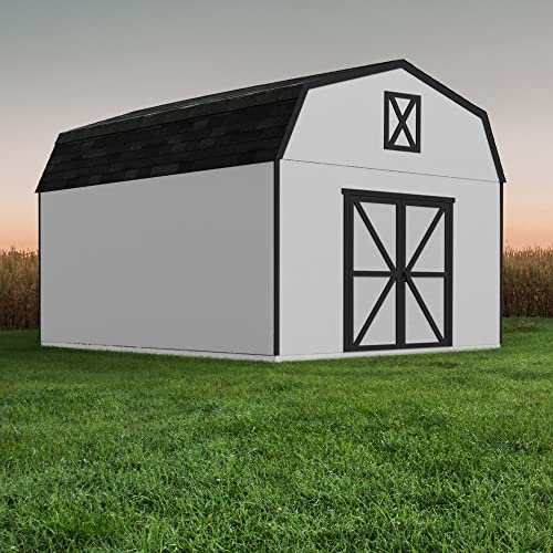 Handy Home Products Hudson 12x24 Do-it-Yourself Wooden Storage Shed with Floor Handy Home Products