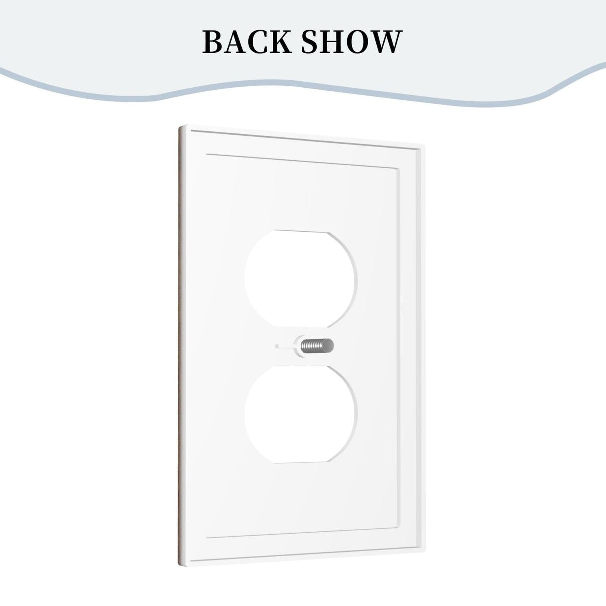 VGHOKO Outlet Covers Rustic Farmhouse Brown Wood Barn Door Decorative 1 Gang Duplex Light Switch Cover Plate Receptacle Wall Plate Electrical Switch Plate Covers for Bathroom Decor VGHOKO