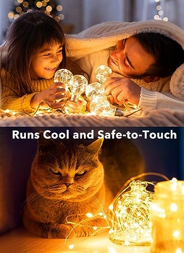 Brightown 12 Pack LED Fairy Lights Battery Operated String Lights - 7ft 20LED Waterproof Silver Wire Firefly Starry Moon Lights for DIY Crafts Wedding Table Centerpieces Party Bedroom Christmas Brightown