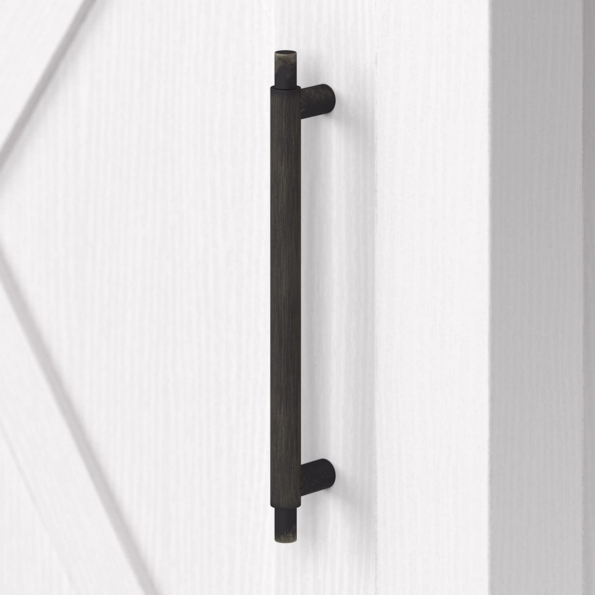 Bush Furniture Corner Computer Small Space, Office and Bedroom | Key West Collection L Desk with Storage and Aged Bronze Hardware, 54W, Pure White Oak Bush Business Furniture