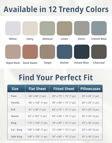 LANE LINEN 100% Cotton Sheets Full Size - Premium 600 Thread Count Sateen Weave for A Silky Feel - Extra Breathable & Cozy for Year Round Comfort - Fits Matresses Upto 15'' Deep - Charcoal LANE LINEN