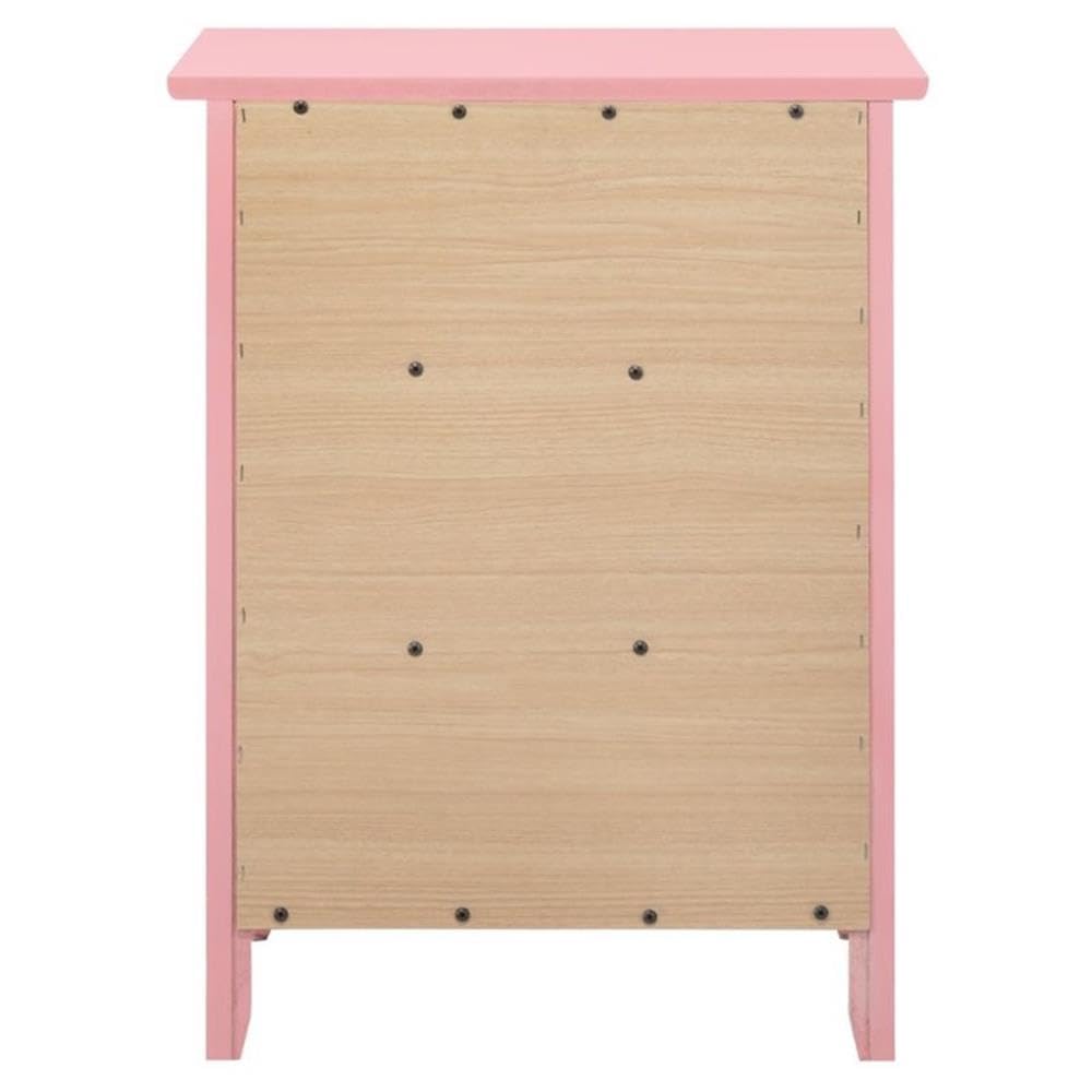 Glory Furniture Daniel 3 Drawer Nightstand in Pink Glory Furniture
