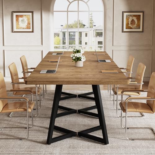Tribesigns 31.5" Square Conference Table, Small Wooden Meeting Table for 2-4 People, Compact Office Table for Small Spaces, Seminar Room Tribesigns