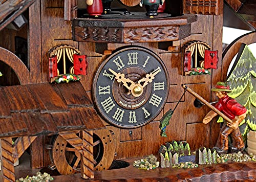Engstler Quartz Cuckoo Clock - The Successful Fisherman Engstler