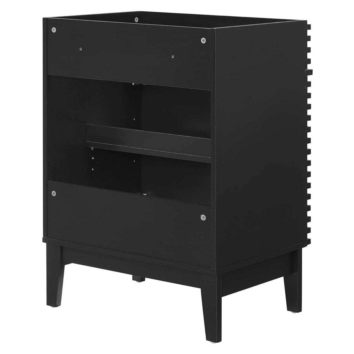 Modway Render Bathroom Vanity Cabinet in Black - Sink Basin Not Included Modway