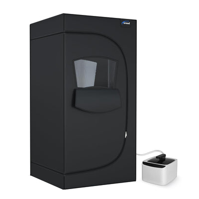 TOREAD Full Size Sauna 600D Canvas, Portable Steam Saunas Tent Fold-able with 2.6L 1000W Steam Generator Remote Control(63"x31.5"x31.5")