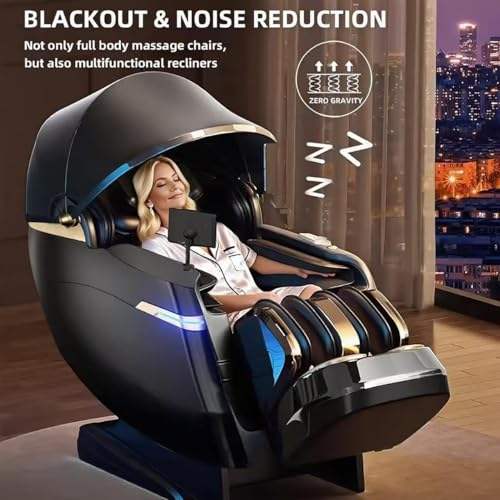 Full Body Zero Gravity Massage Chair, 51'' SL Track with 3 Levels Zero Gravity & Body Scan, 20 Auto Massage Programs, 3D Shiatsu Deep Tissue Massage, Foot Rollers, Airbag, Heating, Yoga Stretch UTHWELL