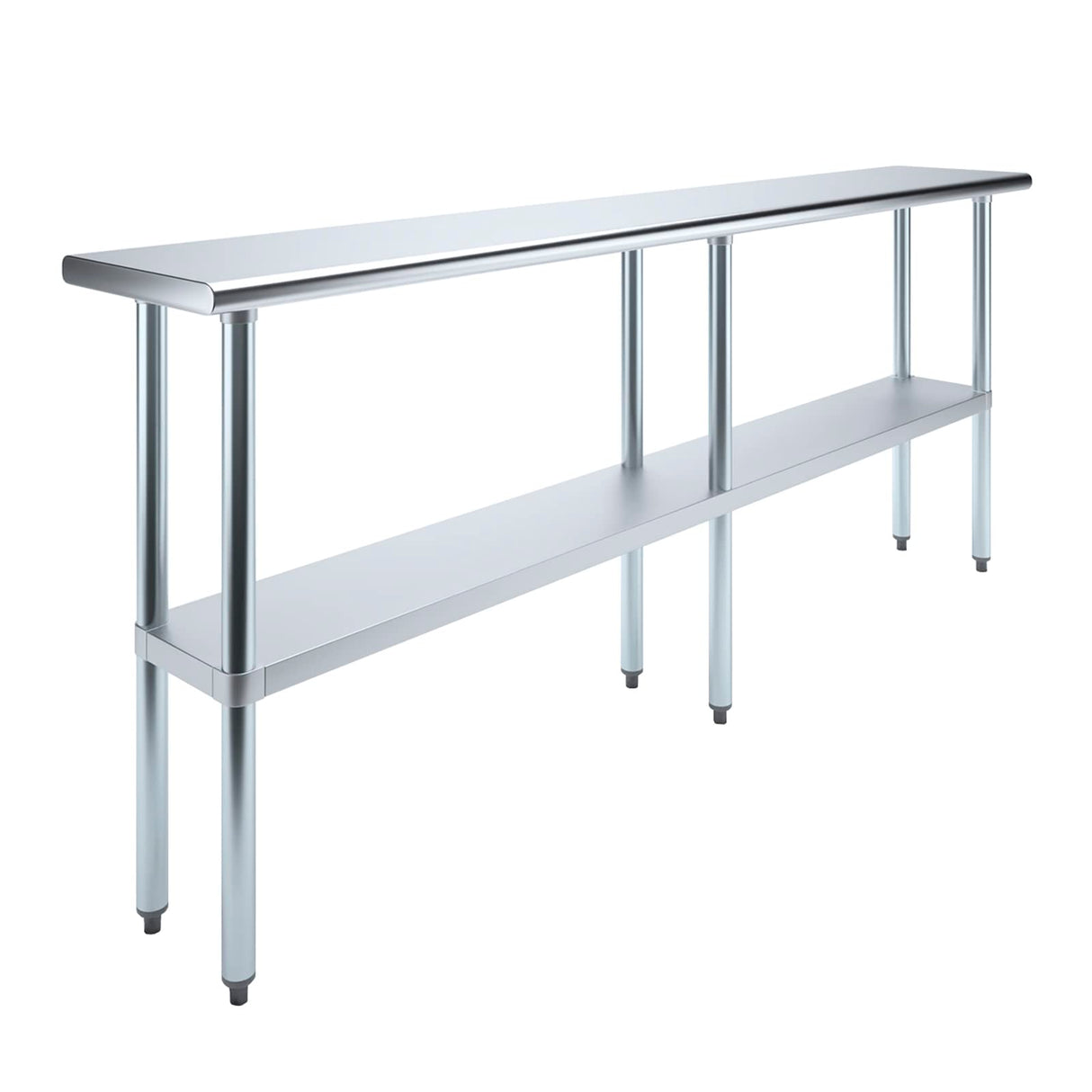 14" X 84" AmGood Stainless Steel Work Table | NSF Metal Prep Table | Commercial & Residential Kitchen Laundry Garage Utility Bench AmGood