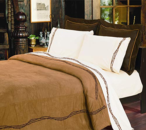 HiEnd Accents Barbwire Western Bedding, King H HIEND ACCENTS