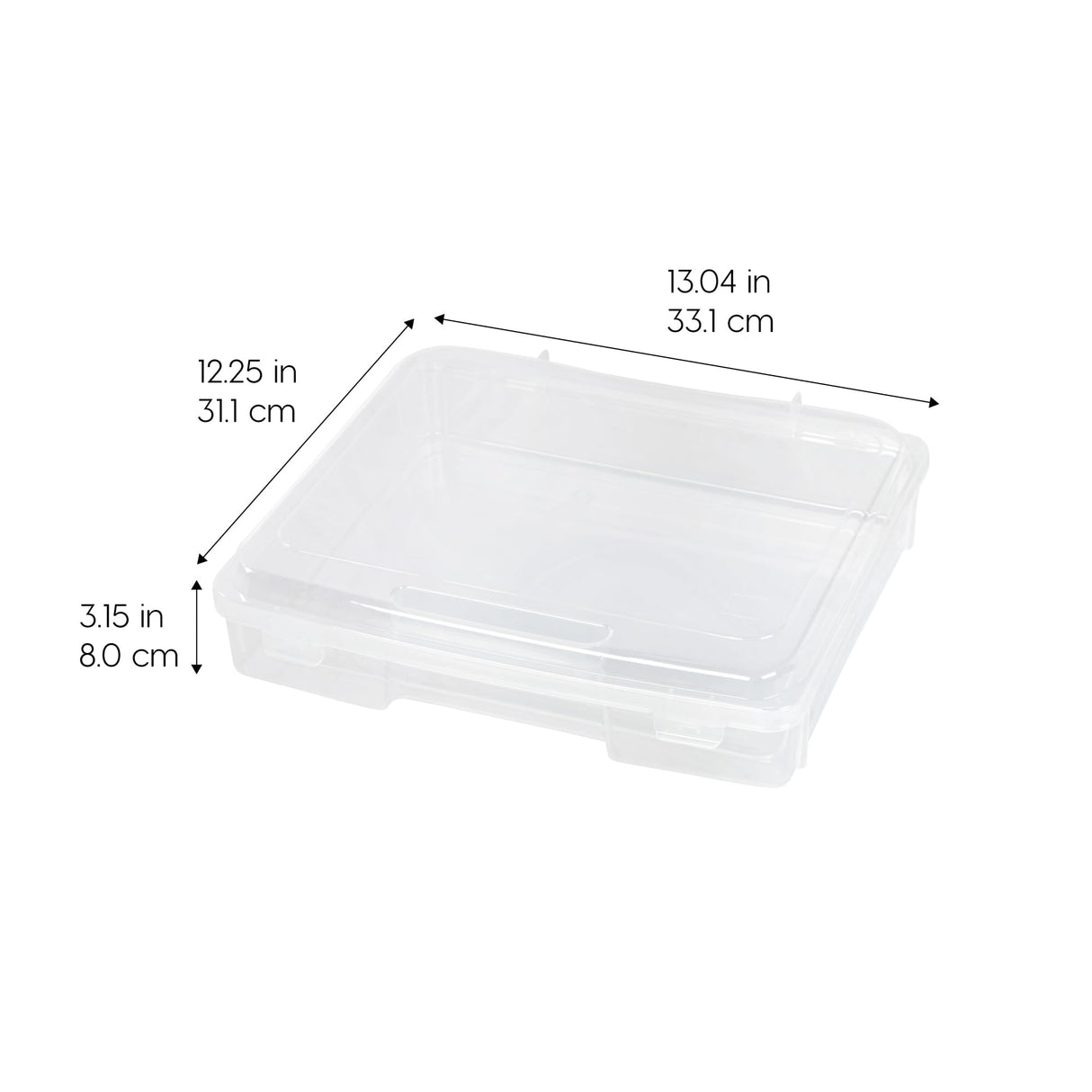 IRIS USA Board Game Storage Craft Organizer Box with Snap-Tight Latch Lid, 6-Pack Portable Plastic Case Bin for Puzzles, Magazines, Hobbies, Art Supplies, Fits 8.5" x 11" & A4 Papers, Thick, Clear IRIS USA, Inc.