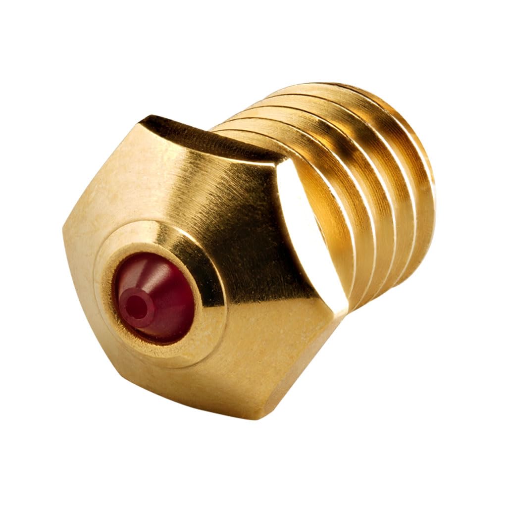 DUROZZLE Ruby Tip 3D Printer Nozzles, Hardened & Abrasion Resistant for Bambu Lab P1P / P1S / X1 / X1C Upgraded Hotend High Speed 3D Printing (Bambu Lab, 0.4mm) DUROZZLE