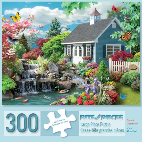 Bits and Pieces – Large 300 Piece Jigsaw Puzzle for Adults – Dream Landscape’ by Artist Alan Giana - Jigsaw Puzzle, Completed Puzzle Size: 18" x 24" Bits and Pieces