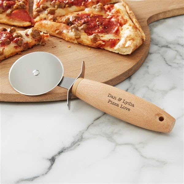 Personalization Universe Date Night Personalized Pizza Cutter For Couples Personalization Universe