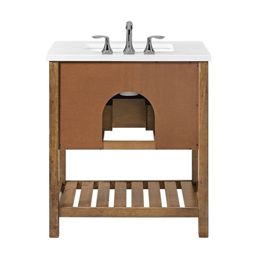 Martin Svensson Home Monterey 31" Wood Single Bathroom Vanity Natural Brown Martin Svensson Home