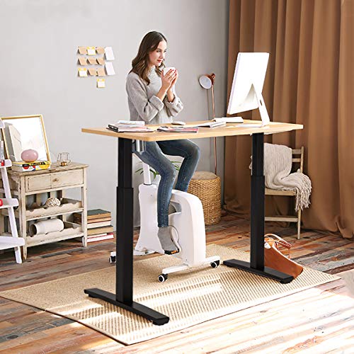 Tangkula Electric Standing Desk Frame, Height & Width Adjustable Motorized Sit Stand Desk Base, Ergonomic Single Motor Stand Up Workstation w/Memory Controller, Standing Desk Legs Tangkula