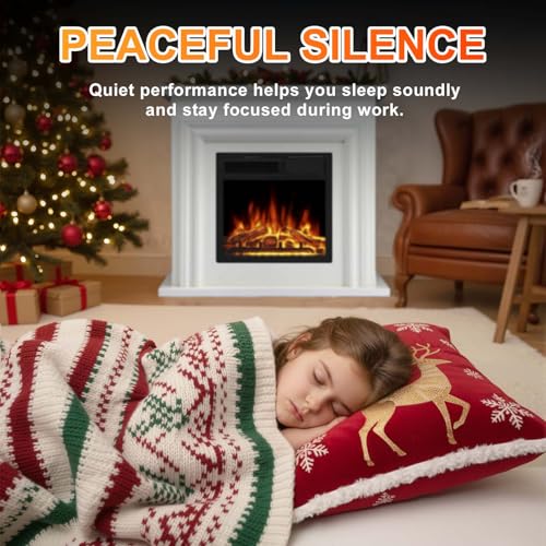 Xbeauty 36" Electric Fireplace with Mantel, Freestanding Fireplace Heater with Remote Control, 5-Level Adjustable Flame Brightness, 750W/1500W Dual Heating Modes for Living Room,Pearlwhite Xbeauty
