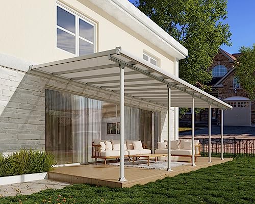 Palram HG9324 Feria Patio Cover, 10' x 24', White Palram