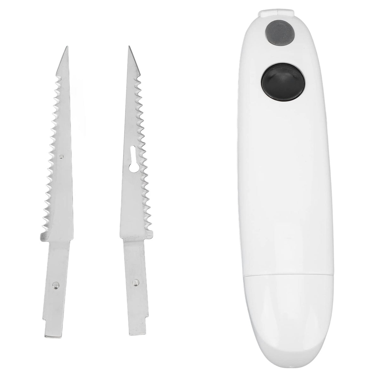 brandev Electric Knife, Cordless Rechargeable Easy Slice Electric Carving Knife, Stainless Steel Blades Fillet Knife Portable Steak Knife for Carving Meats Bread Poultry Turkey Food Cutter brandev