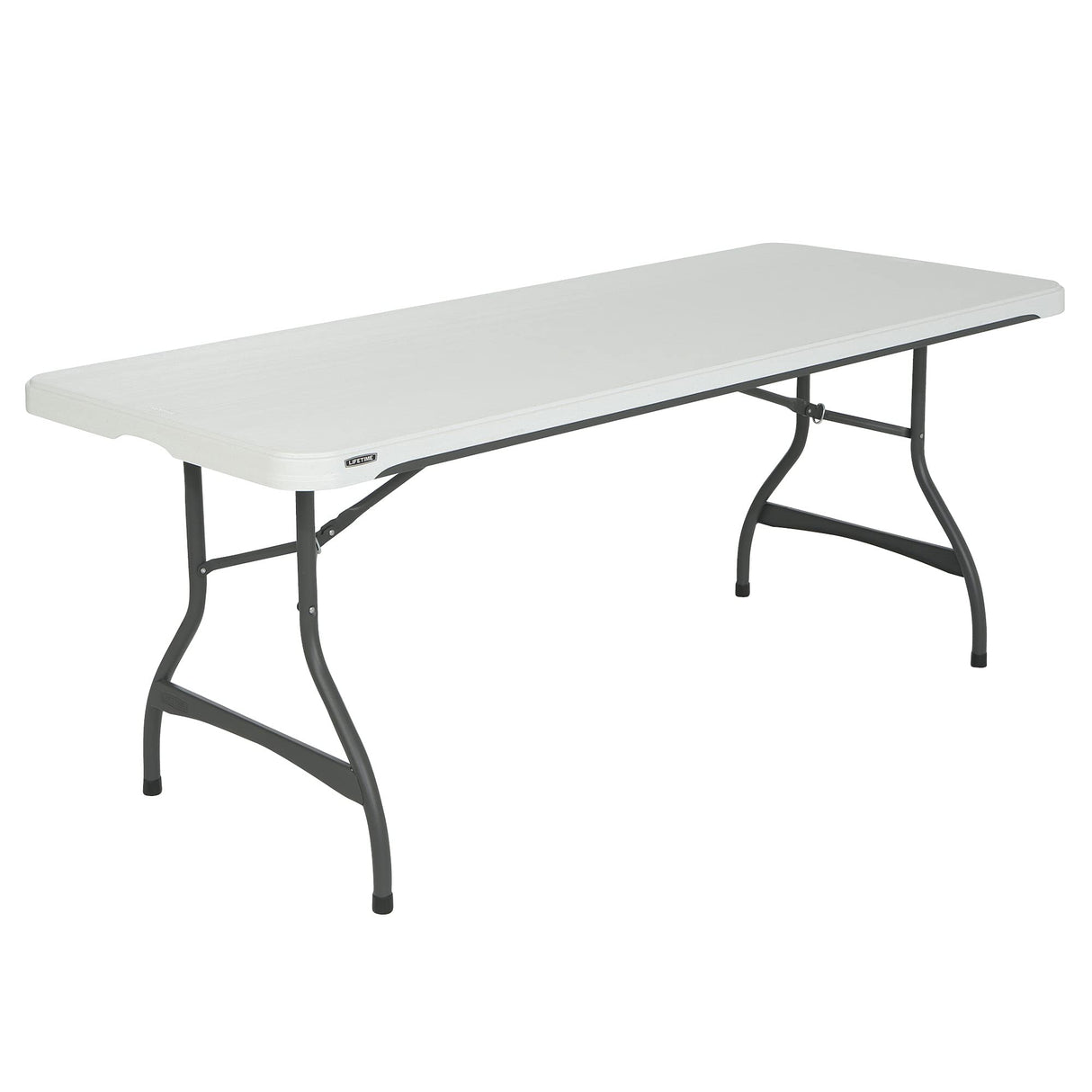 Lifetime 80306 Commercial Stackable Folding Table, 6', White Lifetime