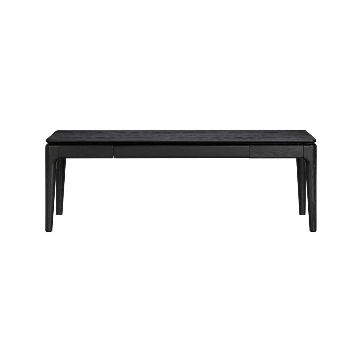 NTC Mingle Modern Wooden Rectangle Coffee Table with Hidden Drawer – Waterproof & Heat Resistant, Burnt Black NTC