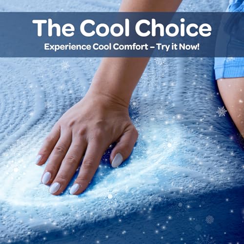 OhGeni 10 Inch King Size Mattress, Cooling Gel Memory Foam Bed Mattresses in a Box, Cool Touch Surface, Medium Feel,Ergonomic Support & Pressure Relief, CertiPUR-US Certified Foam, Designed in USA OhGeni