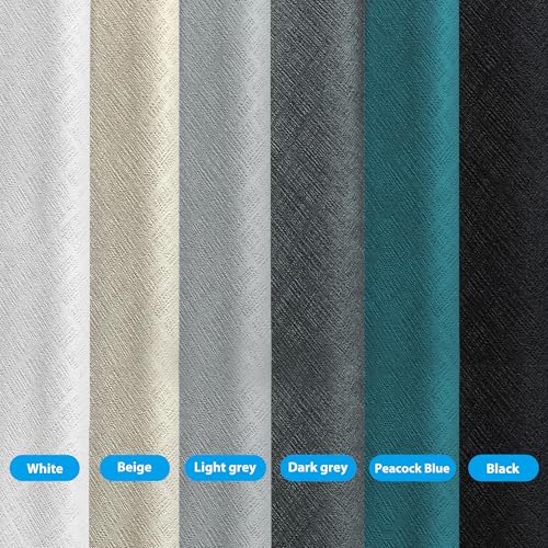 MaKefeile Room Divider Curtains Total Blackout Privacy Curtain Panel Room Thermal Insulated Noise Reduction Curtains for Bedroom Window Living Room Ceiling Track Curtain W 8.3 ft × H 7 ft Black MaKefeile