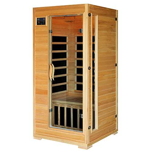 HeatWave BSA2402 1-2 Person Hemlock Carbon Infrared Sauna Blue Wave