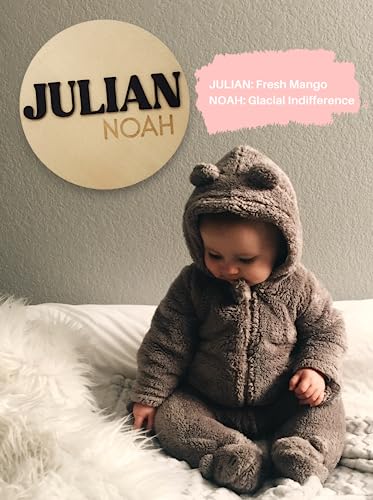 Personalized Baby Announcement Sign, Baby Name Signs for Nursery, Newborn Announcement Sign, Birth Announcement Sign, Announcement Board for New Baby JD CRAFT DESIGN STUDIO