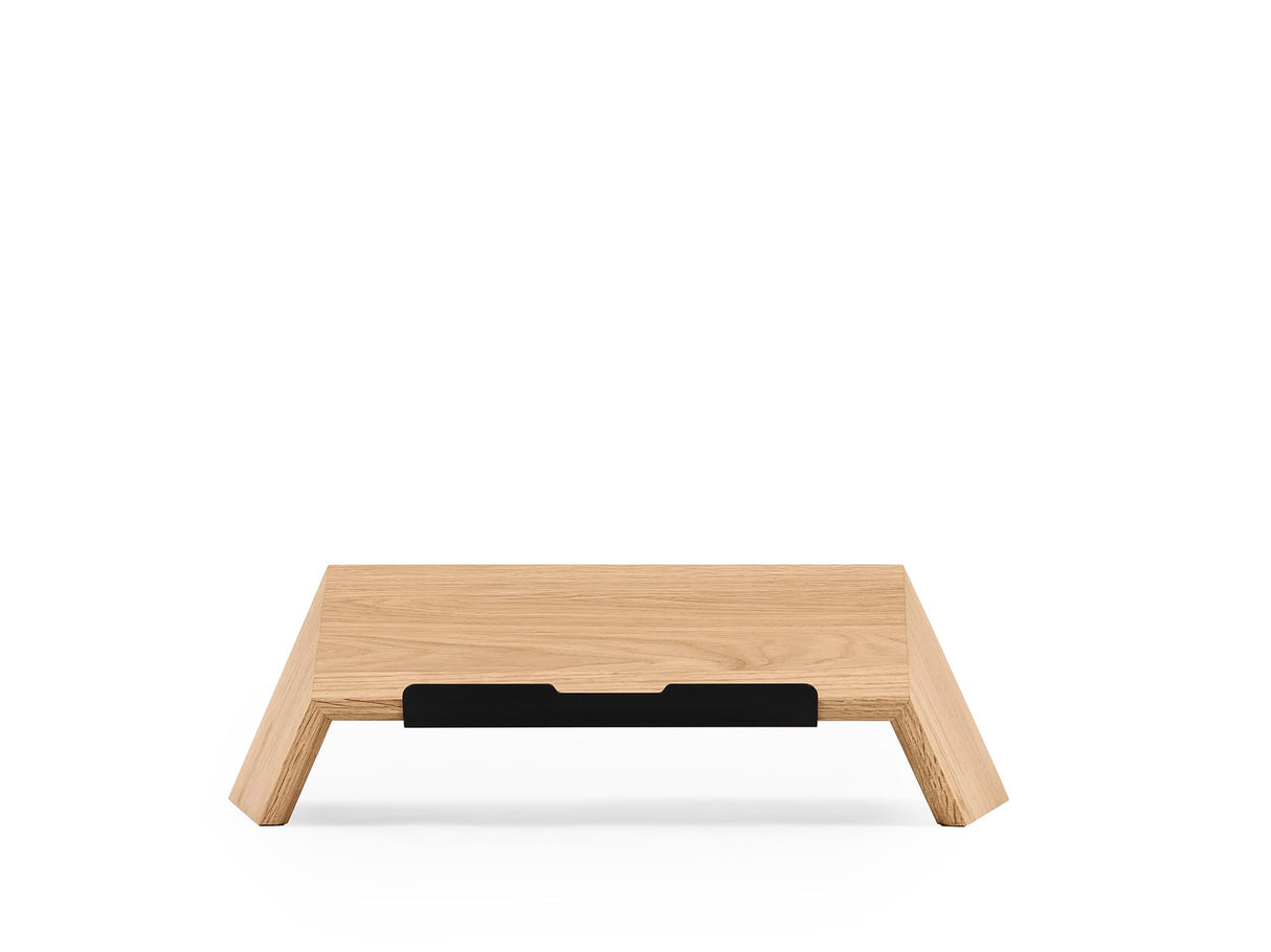 Oakywood Wooden Slanted Laptop Stand for Desk – Convenient Laptop Riser & Holder for Desk – Ergonomic Laptop Desk Stand Wood – 45x22x14cm – for 13-14" Laptops Oak Oakywood