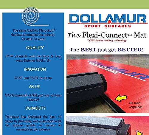 10'x10'x1.25" Dollamur FLEXI-Connect® Martial Arts Tatami Mat Dollamur