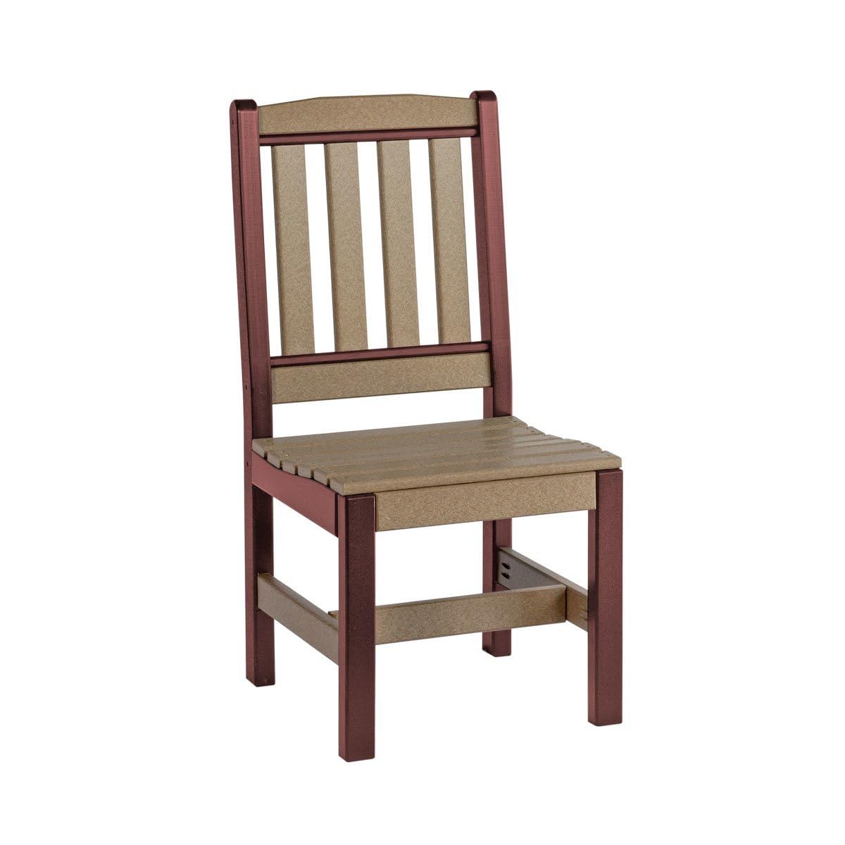 DutchCrafters 9-Piece Outdoor Patio Poly Dining Set, 96" Rectangle Table with 8 Dining Height Chairs for Outside Eating, Gathering, Entertaining - Amish Made in USA (Weatherwood on Brown) DutchCrafters