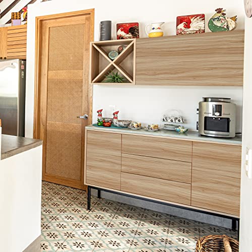 Wood Contact Paper Wood Wallpaper Peel and Stick Wallpaper Light Wood Grain Contact Paper for Cabinets Wood Look Contact Paper Self Adhesive Removable Wallpaper Waterproof Vinyl Wallpaper 15.7“×118“ Sevalo