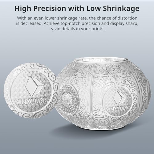 ANYCUBIC 3D Printer Resin, ABS-Like Resin Pro 2 with Enhanced Strength and Toughness, Performance far Superior to ABS-Like Resin, Low Odor, Wide Compatible for All Resin 3D Printers (Clear, 1kg) ANYCUBIC