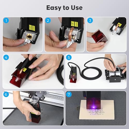 Air Assist for Laser Cutter, Laser Air Assist Laser Engraver for Wood and Metal 22L/min Air Output for Laser Air Assist Protect Laser Lens Reduce Surface Temperature CREALITY FALCON