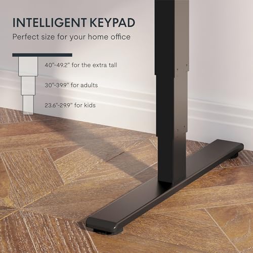 FLEXISPOT E6 3-Stage Dual Motor Electric Standing Desk 55 x 28 Sit Stand Up Desk, Holds 220 lbs, Adjustable Height w/Memory Presets, One-Piece Maple Desktop & Black Frame, Ships in 2 Boxes FLEXISPOT