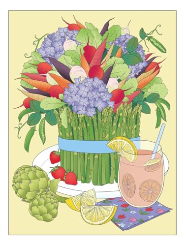 Creative Haven Happiness Is Homegrown: Fabulous Fruits & Vegetables Coloring Book; Produce from the Garden! (Adult Coloring Books: Food & Drink) Dover Publications