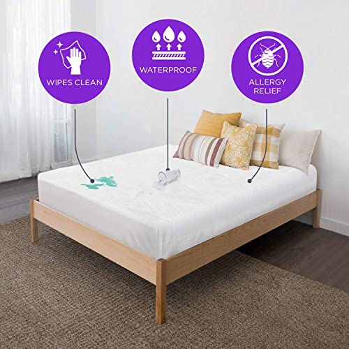 BLISSFORD Plastic Mattress Protector - Heavy Duty, Fitted Vinyl - Plastic Mattress Cover Full, Rubber Sheets for Bedwetting Adult or Child, 100% Waterproof Sheets Full Size BLISSFORD