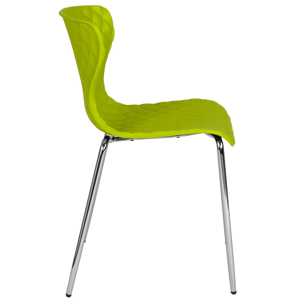 Flash Furniture Lowell Contemporary Design Citrus Green Plastic Stack Chair Flash Furniture