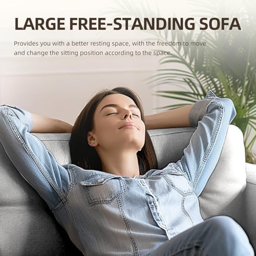 Trygoal Small L Shape Couch, 3 Seat Convertible Couch with Ottoman, Convertible Sleeper Sofa Bed with Reversible Chaise, Sectional Couches for Living Room Trygoal