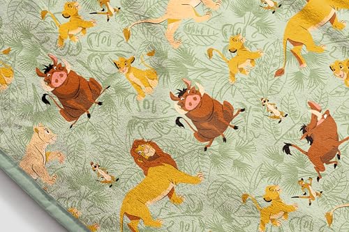Disney Lion King Plush Throw Blanket - Measures 40 x 50 Inches - Super Soft Lightweight Fleece Safari Animals Bedding with Simba Jay Franco