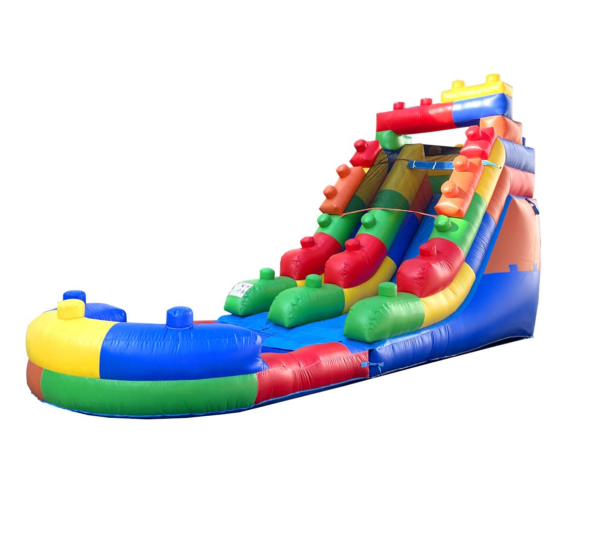 Inflatable Water Slide for Kids & Toddlers with Inflatable Pool, Backyard, Park or Commercial Use, Outdoor Water Play, Includes Blower Stakes, Splash Pool & Storage Bag, Large 25.5' x 9' x 15' Pogo Bounce House